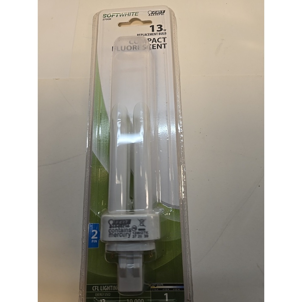 Feit Electric 13 watt PL 4.34 in. L CFL Bulb Soft White Track and Rec -Pack of 1
